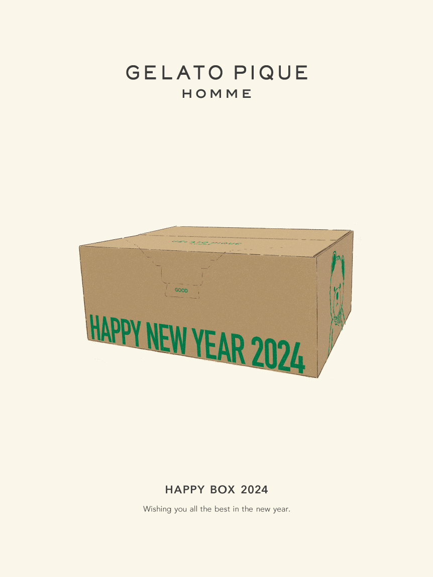【MENS SIZE】オンラインストア限定 GELATO PIQUE HOMME HAPPY BOX 2024